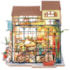 Kit de Montar Emily's Flower Shop Book Nook Diorama para prateleira Hands Craft Rolife