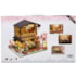 Kit de Montar Gibbon Sushi House Book Nook Diorama para prateleira - Hands Craft Hongda