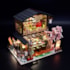 Kit de Montar Gibbon Sushi House Book Nook Diorama para prateleira - Hands Craft Hongda