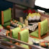 Kit de Montar Gibbon Sushi House Book Nook Diorama para prateleira - Hands Craft Hongda