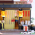 Kit de Montar Gibbon Sushi House Book Nook Diorama para prateleira - Hands Craft Hongda