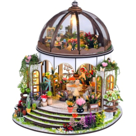 Kit de Montar Greenhouse Oasis Book Nook Diorama para prateleira - Hands Craft