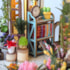 Kit de Montar Greenhouse Oasis Book Nook Diorama para prateleira - Hands Craft