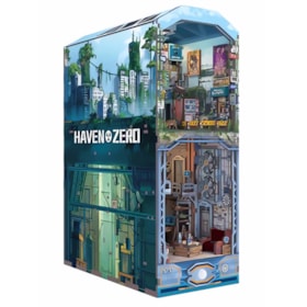Kit de Montar Haven Zero Book Nook - Diorama para prateleira - Hands Craft - Rolife
