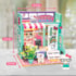 Kit de Montar Hello Kitty Bookstore Book Nook Diorama para prateleira - Hello Kitty - Hands Craft
