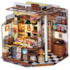 Kit de Montar Henry's Chocolate Book Nook Diorama para prateleira - Hands Craft Rolife