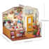 Kit de Montar Homey Kitchen Book Nook Diorama para prateleira Hands Craft Rolife