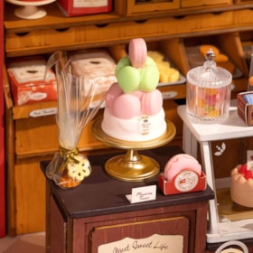 Kit de Montar Honey Dessert Talk Miniature House Kit - Hands Craft Rolife