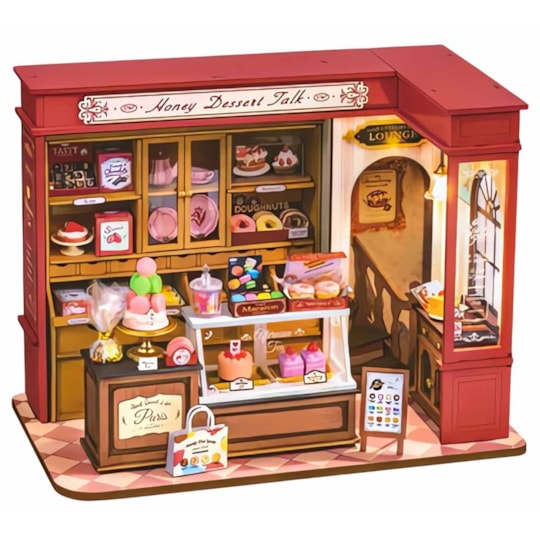 Kit de Montar Honey Dessert Talk Miniature House Kit - Hands Craft Rolife