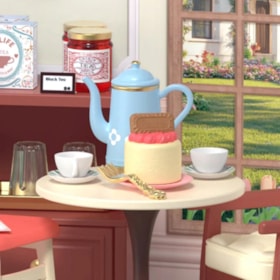 Kit de Montar Honey Tea Lounge Book Nook Diorama para prateleira - Hands Craft Rolife