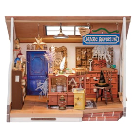 Kit de Montar Kiki's Magic Emporium Book Nook Diorama para prateleira Hands Craft Rolife