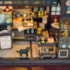Kit de Montar Magic Cafe Book Nook Diorama para prateleira - Hands Craft