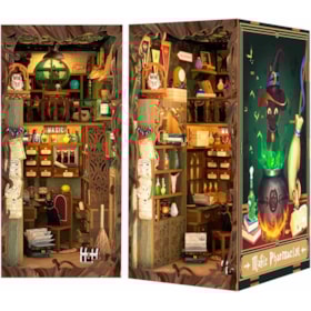 Kit de Montar Magic Pharmacist Book Nook Diorama para prateleira Hands Craft