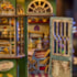 Kit de Montar Magic Shop Book Nook Diorama para prateleira - Hands Craft