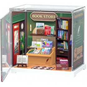 Kit de Montar Memory Book Store Book Nook Diorama para prateleira - Hands Craft Rolife