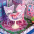 Kit de Montar My Melody and Kuromi Tea Party Book Nook Diorama para prateleira - Hello Kitty - Hands Craft