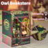 Kit de Montar Owl Bookstore Book Nook - Diorama para prateleira - Hands Craft