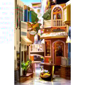 Kit de Montar Romantic Venice Book Nook - Diorama para prateleira - Hands Craft Rolife