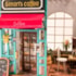Kit de Montar Simon's Cafe Book Nook Diorama para prateleira Hands Craft Rolife