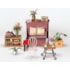 Kit de Montar Simon's Cafe Book Nook Diorama para prateleira Hands Craft Rolife