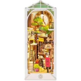 Kit de Montar Sunshine Town Book Nook Diorama para prateleira - Hands Craft Rolife