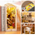 Kit de Montar Sunshine Town Book Nook Diorama para prateleira - Hands Craft Rolife