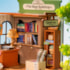 Kit de Montar The Muse Bookshop Book Nook Diorama para prateleira - Hands Craft Rolife