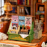 Kit de Montar The Muse Bookshop Book Nook Diorama para prateleira - Hands Craft Rolife