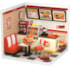 Kit de Montar Yum Yum Burger Book Nook Diorama para prateleira - Hands Craft Rolife