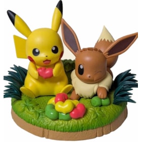 Loose Pikachu e Eevee Mogumogu Time Figure Set Pokemon Banpresto