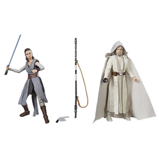 Luke Skywalker e Rey Exclusivo SDCC 2017 San Diego Comic Con Star Wars Black Series Hasbro