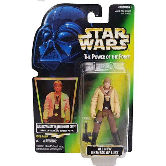 Luke Skywalker in Ceremonial Outfit Power of the Force 2 Star Wars Kenner Hasbro