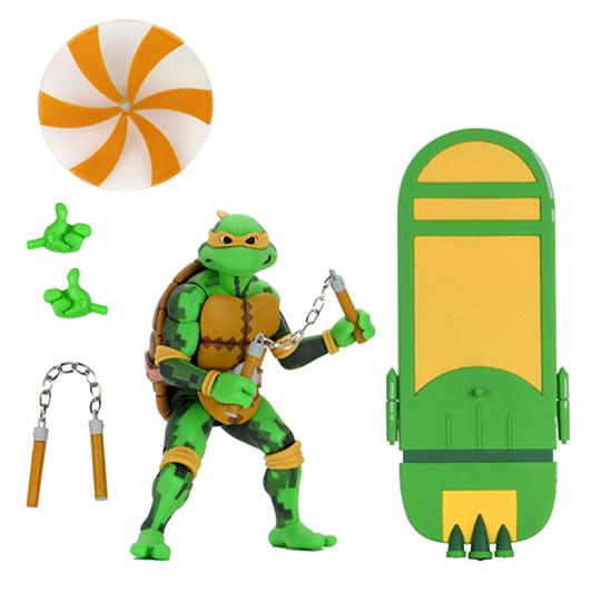 Michaelangelo Figure 15 cm Turtles in Time - TMNT - Tartarugas Ninjas - NECA