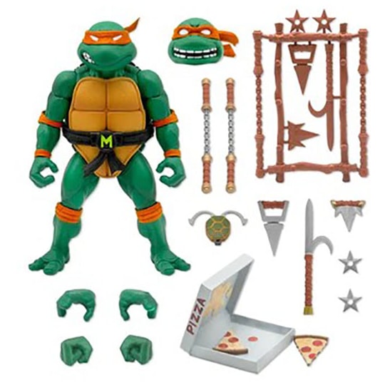 Michelangelo Ultimate Figure Wave 3 Version 2 Tartarugas Ninjas Teenage Mutant Ninja Turtles Super 7