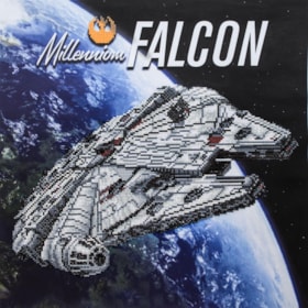 Millennium Falcon Diamond Painting Kit - Diamond Dotz