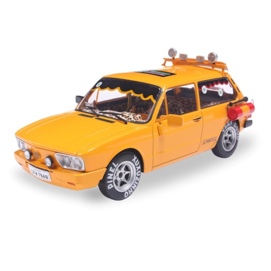 Miniatura Brasília Amarela VW Escala 1/24 Mamonas Assassinas California Toys