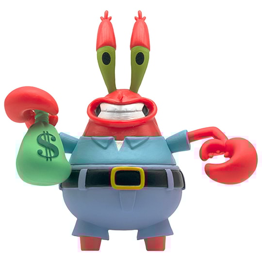 Mr. Krabs Sr. Sirigueijo Bob Esponja - Spongebob Reaction - Super 7