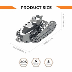 Nimble Fighter Renault FT-17 Mosquito Tank Kit de Montar de Metal - Metal Time