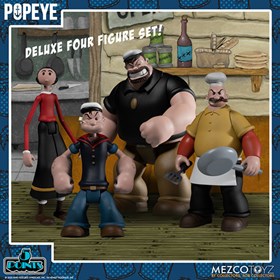 Popeye Boxed Set - 5 Point Figures - Mezco