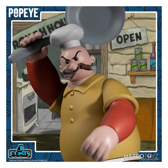 Popeye Boxed Set - 5 Point Figures - Mezco