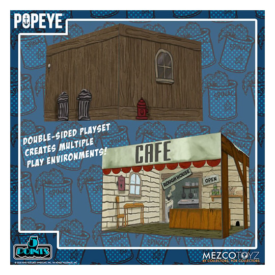 Popeye Boxed Set - 5 Point Figures - Mezco