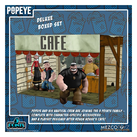 Popeye Boxed Set - 5 Point Figures - Mezco