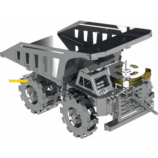 Quarry Transporter Mining Truck Kit de Montar Metal-Time