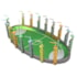 Quidditch Pitch Arena de Quadribol Kit de Montar de Metal - Metal Earth - Fascinations