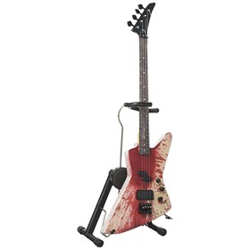 Réplica Baixo Guitarra Miniatura Michael Anthony Blood Van Halen Axe Heaven