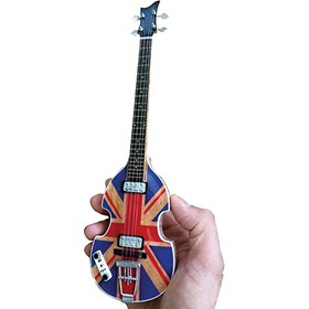 Réplica Baixo Guitarra Miniatura Paul Mccartney Union Jack Hofner Violin Beatles Axe Heaven
