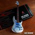 Réplica Baixo Guitarra Miniatura Robert Trujillo Blue Flame Metallica Axe Heaven