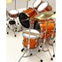 Réplica Bateria Miniatura Lars Ulrich Orange Tama Mini Drum Set Metallica Axe Heaven