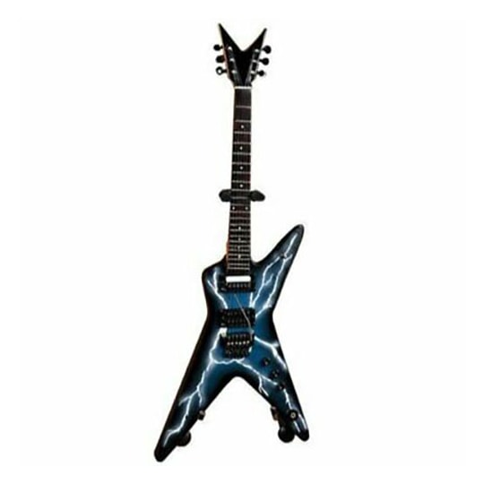 Réplica Guitarra Miniatura Dimebag Darrell Lightning Bolt Pantera Axe Heaven