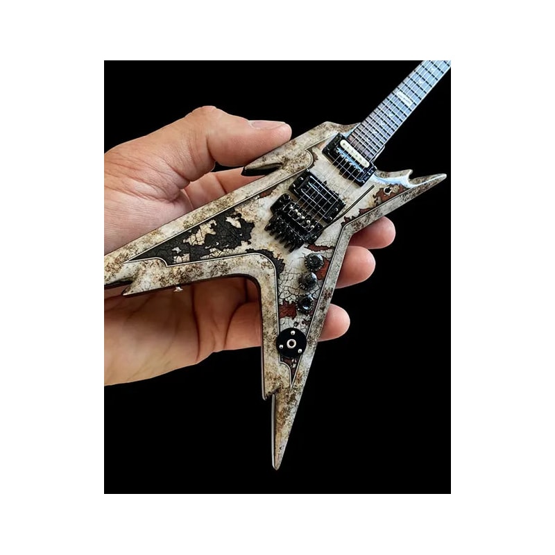 Réplica Guitarra Miniatura Dimebag Darrell Rust Razorback Pantera Axe ...